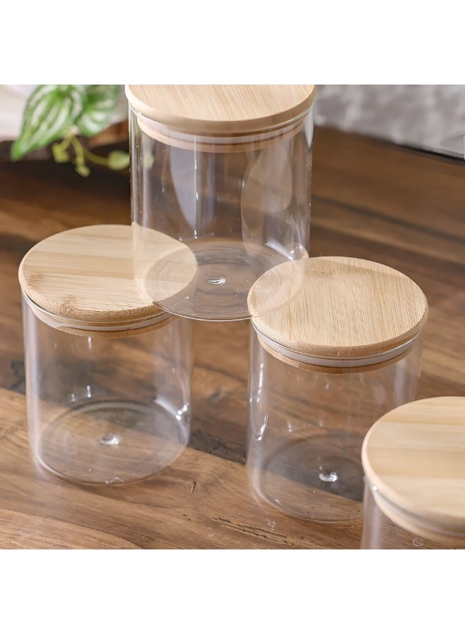 Toshionics Set of 3 Airtight Kitchen Grain Jar Set with Bamboo Lid (1L / 1000ml Each) – Food Grade Acrylic Storage Container, Moisture Proof, Insect Resistant Clear Pantry Canister for Rice, Cereal & Dry Food - Image 5